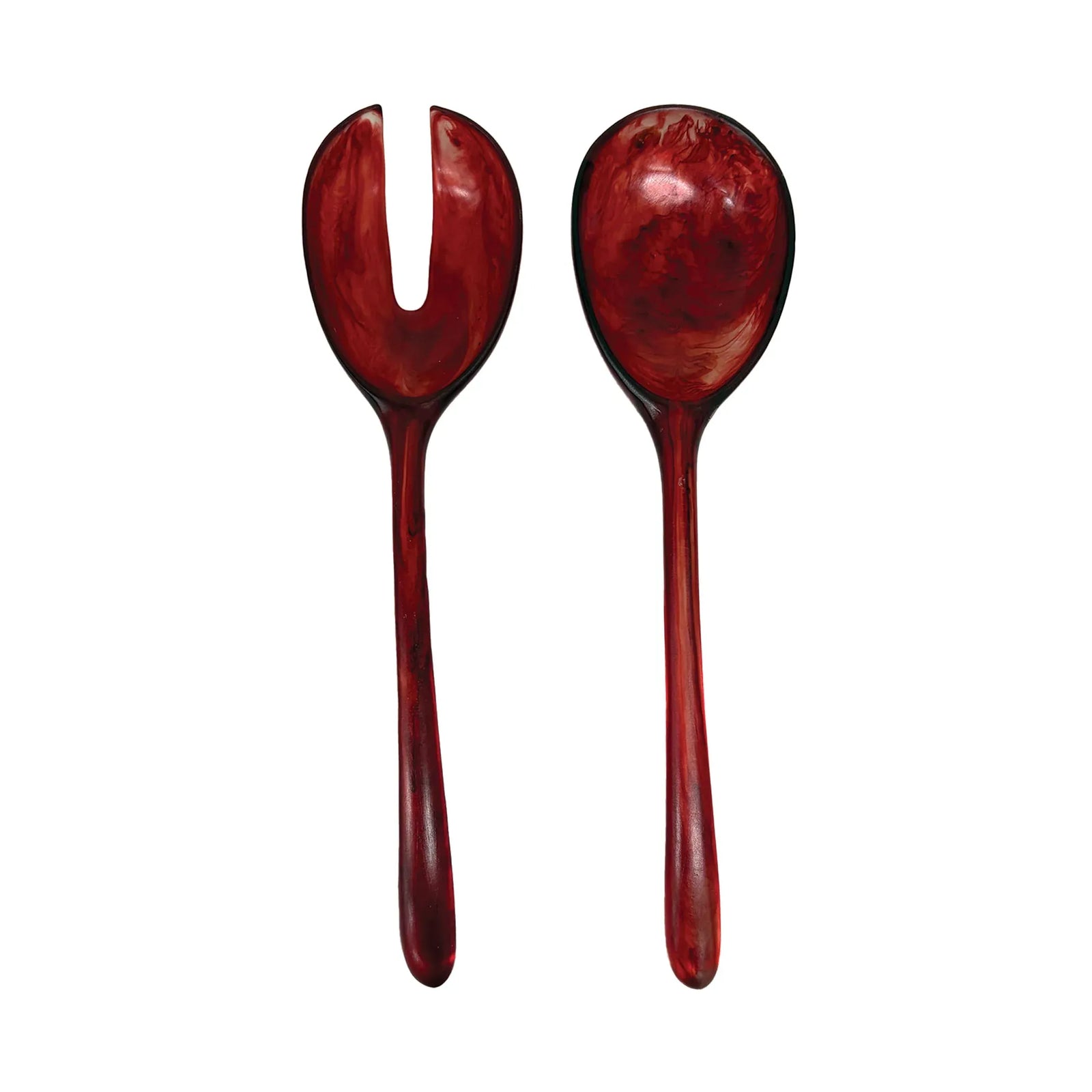 Urban Attitude LILA Large Paired Servers Length 30cm, Width 7.5cm (Spoon) - Berry Red