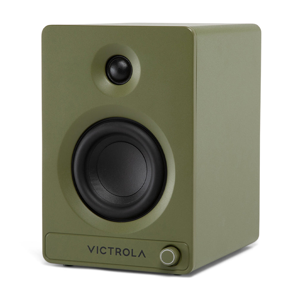 Victrola Tempo Bookshelf Speakers - Green