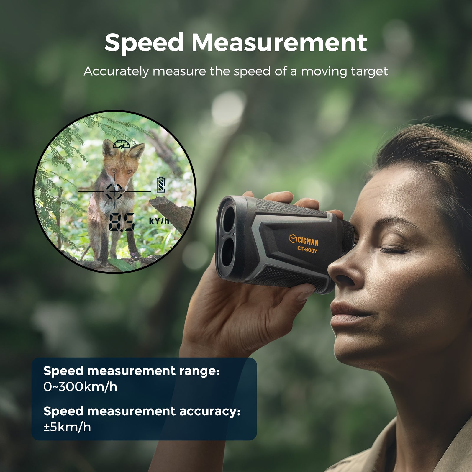 CIGMAN Golf Range Finder 800 Yards Laser Golf Rangefinder with Slope
CT-800Y