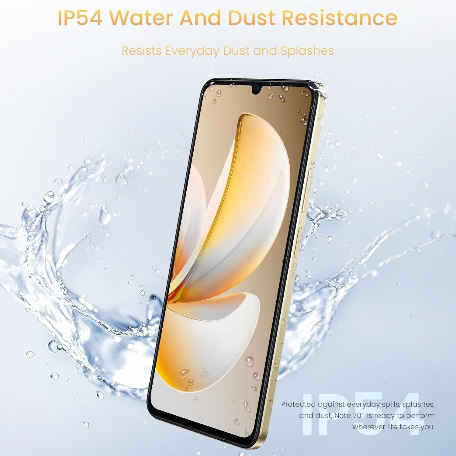 Realme Note 70T 4G Smartphone 4+256GB, Black, 6.75-inch screen, 90Hz Waterproof