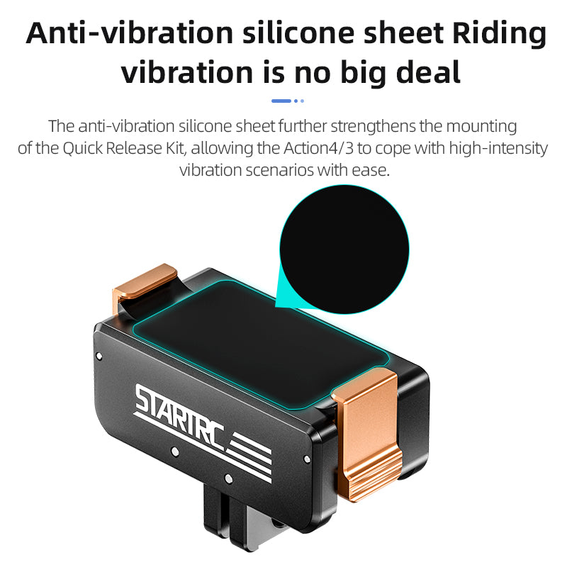 STARTRC Action 5 Pro Magnetic Adapter Mount for DJI Osmo Action 5 Pro/Action 4/Action 3 Quick Release Adapter with Connection Adapter Extension Base Accessories