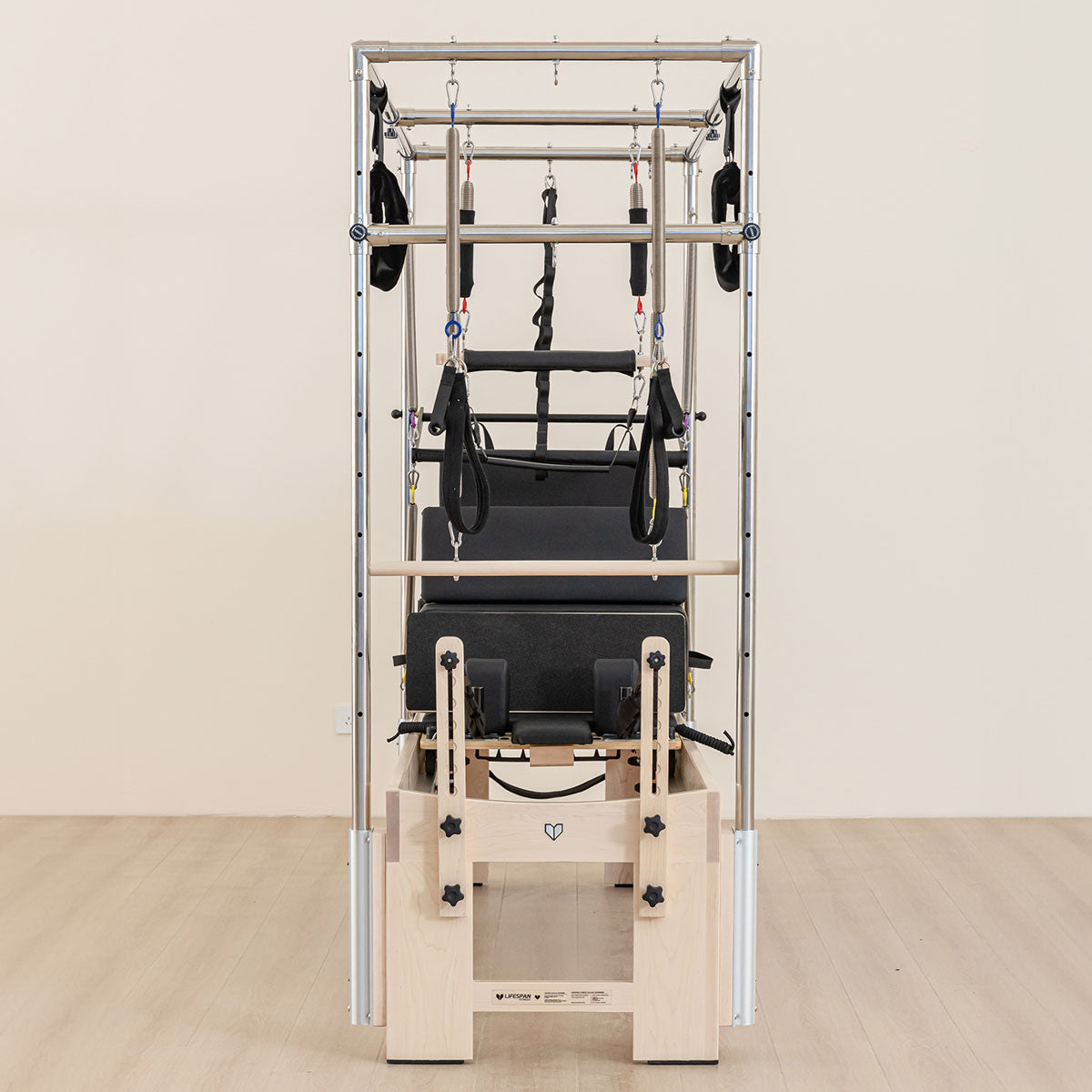 Lifespan Fitness Contour Cadillac Pilates Reformer with Full Trapeze Table (Black)