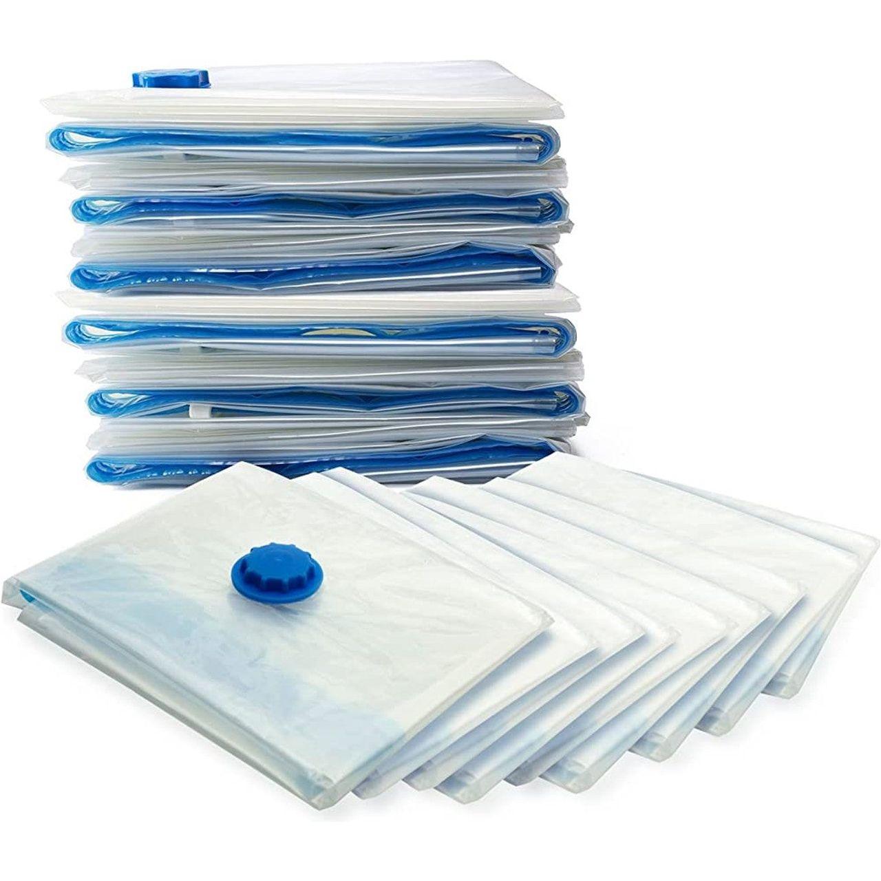 9 Pk Space Saver Vacuum Sealer Storage Bag Kit with Dyson Adaptor