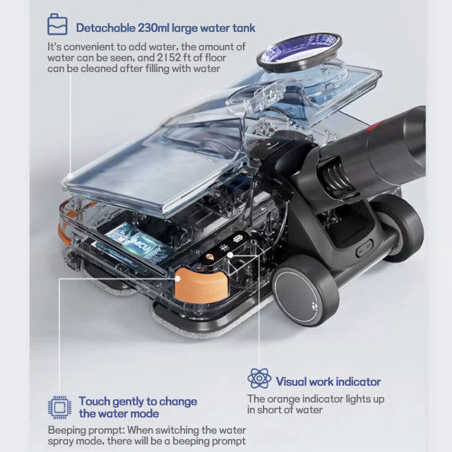 Hygieia T6 Wet Dry Mop Head - For Dyson V7, V8, V10, V11, V15 & GEN5 Models