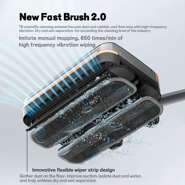 Hygieia T6 Wet Dry Mop Head - For Dyson V7, V8, V10, V11, V15 & GEN5 Models