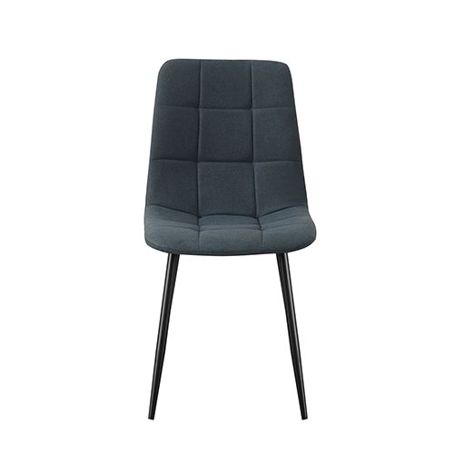 6X Dining Chair Fabric Upholstered Padded Dark Grey colour