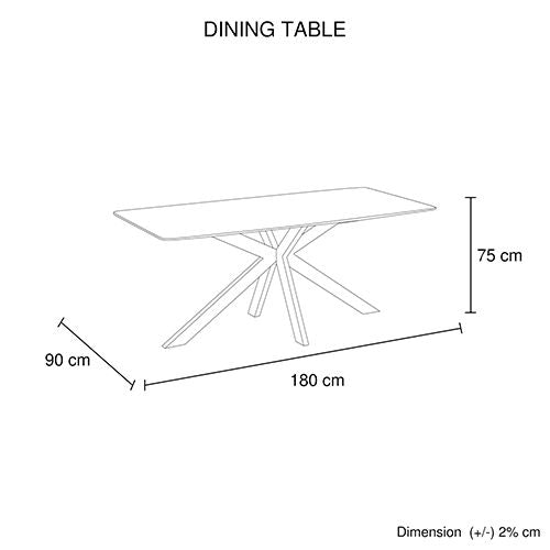 Dining Set Sintered Stone Table with PU Leather chairs