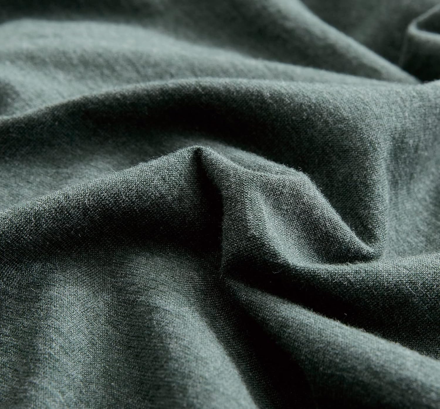 100% Jersey Cotton Quilt Cover Set - Green - Queen