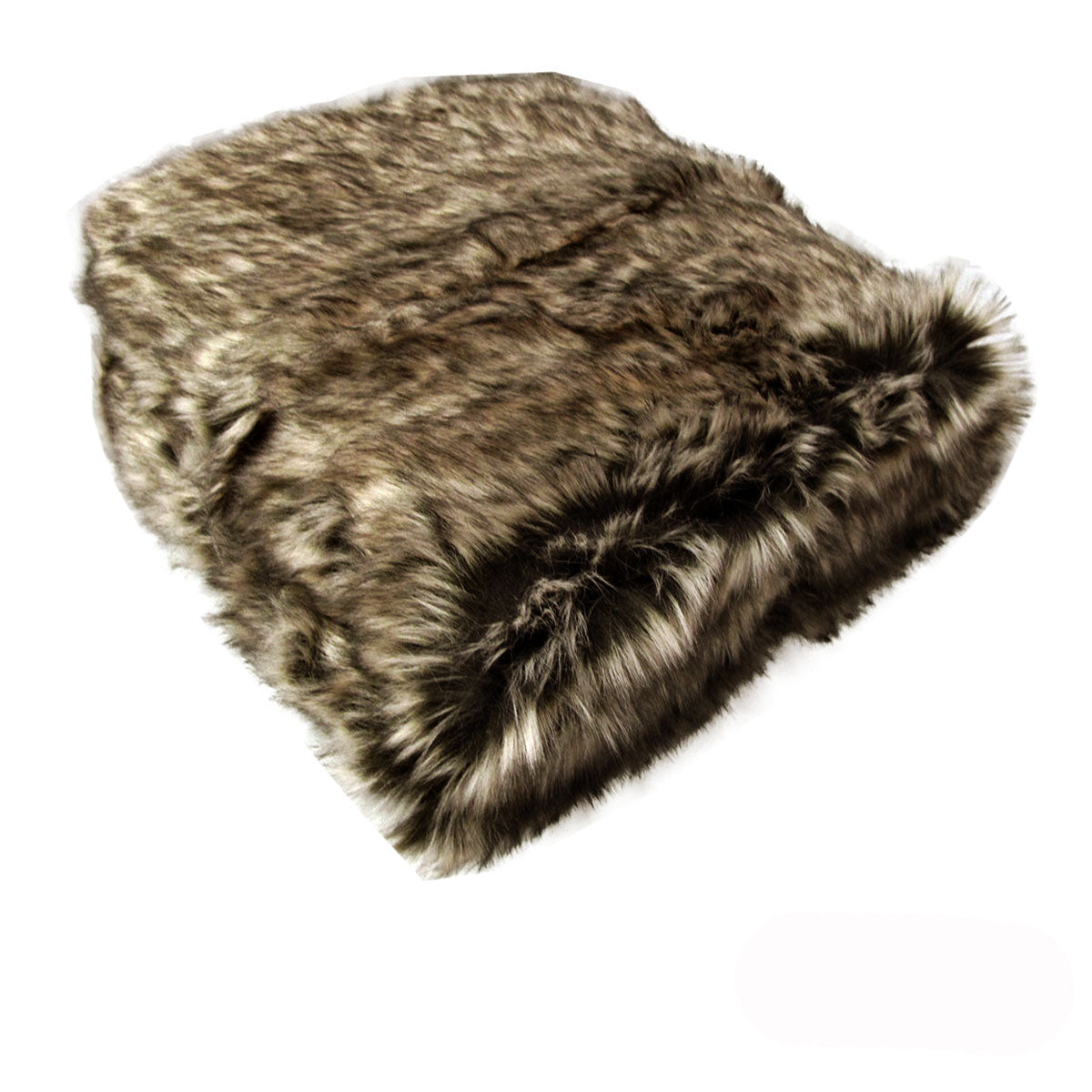 Dale Animal Faux Fur Throw Rug 127 x 152 cm Wild Cat