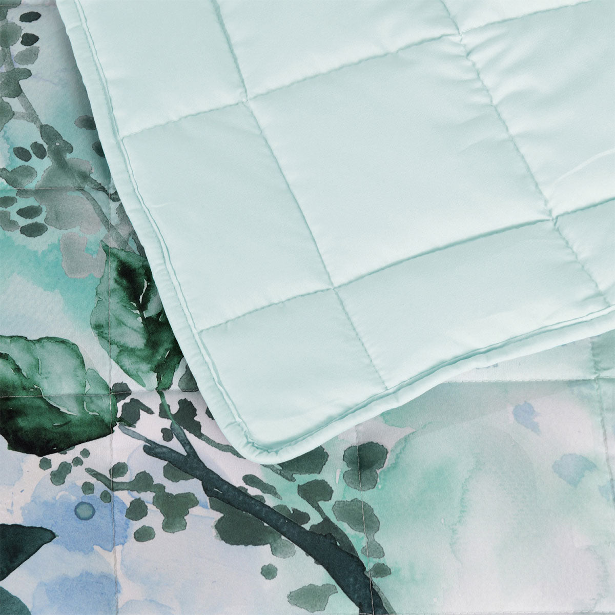 Bianca Woodbury White Botanical Printed Bedspread Set Double