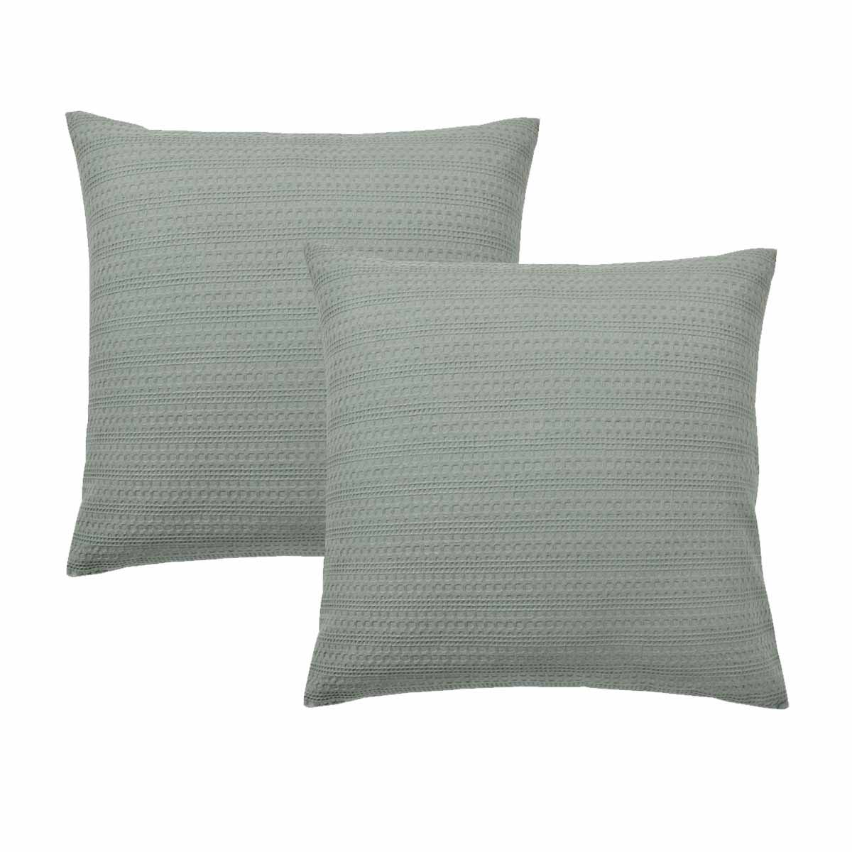 Bianca Pair of Kahlani Sage European Pillowcases 65 x 65cm