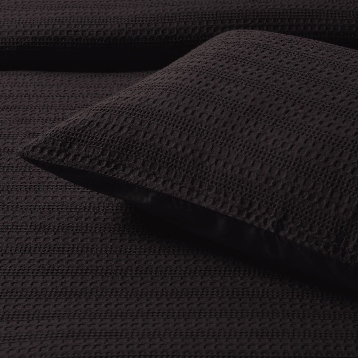 Bianca Kahlani Chocolate Waffle Quilt Cover Set Super King