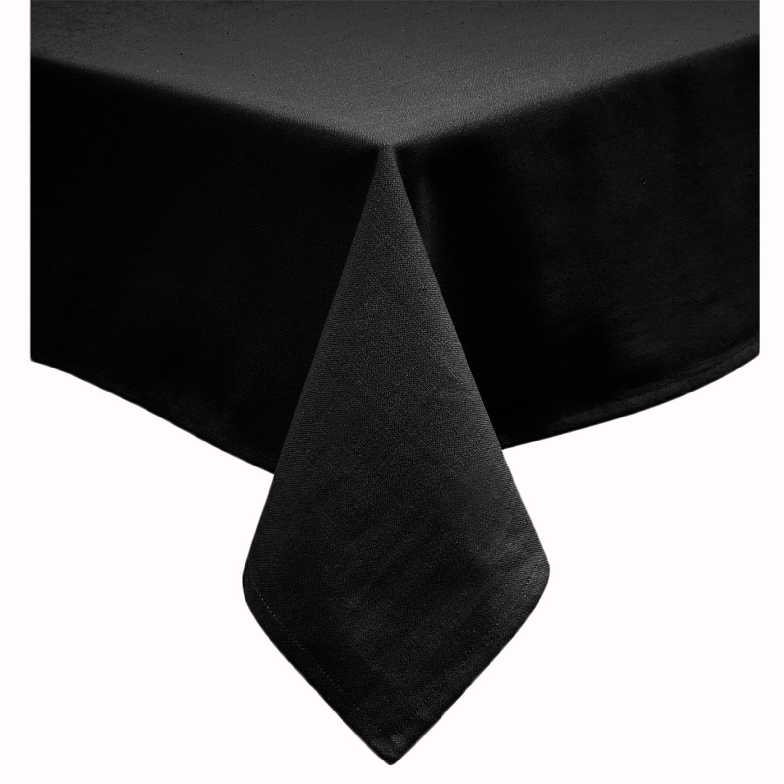 Hoydu Cotton Blend Table Cloth 180cm x 220cm - BLACK