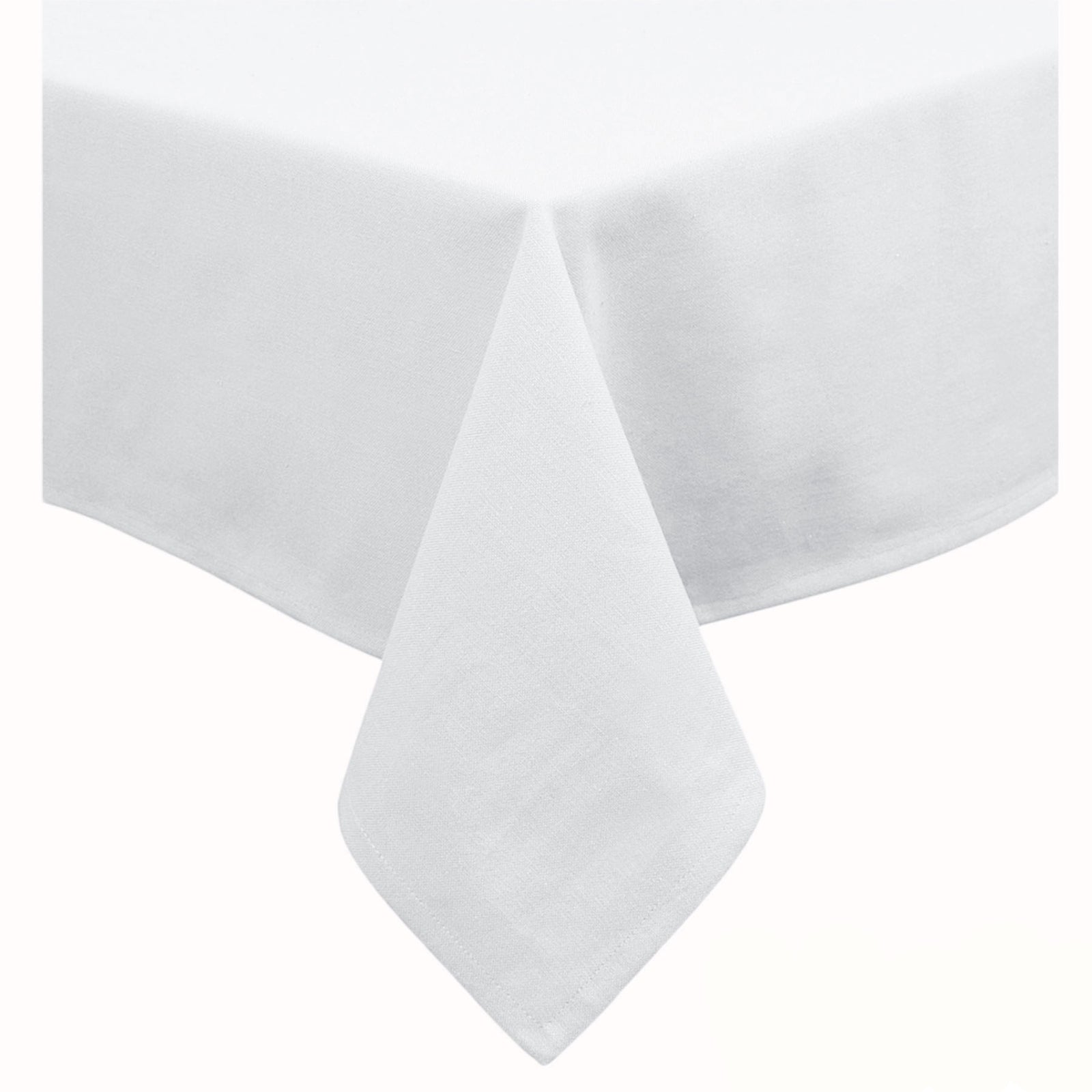 Hoydu Cotton Blend Table Cloth 170cm x 360cm - BRIGHT WHITE