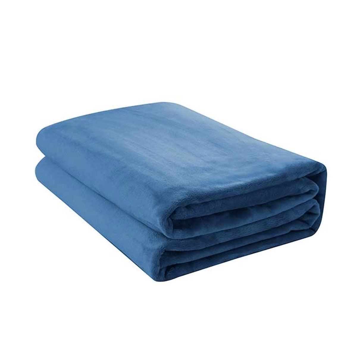 Jason 400GSM Super Soft Micro Fleece Blanket Denim Queen