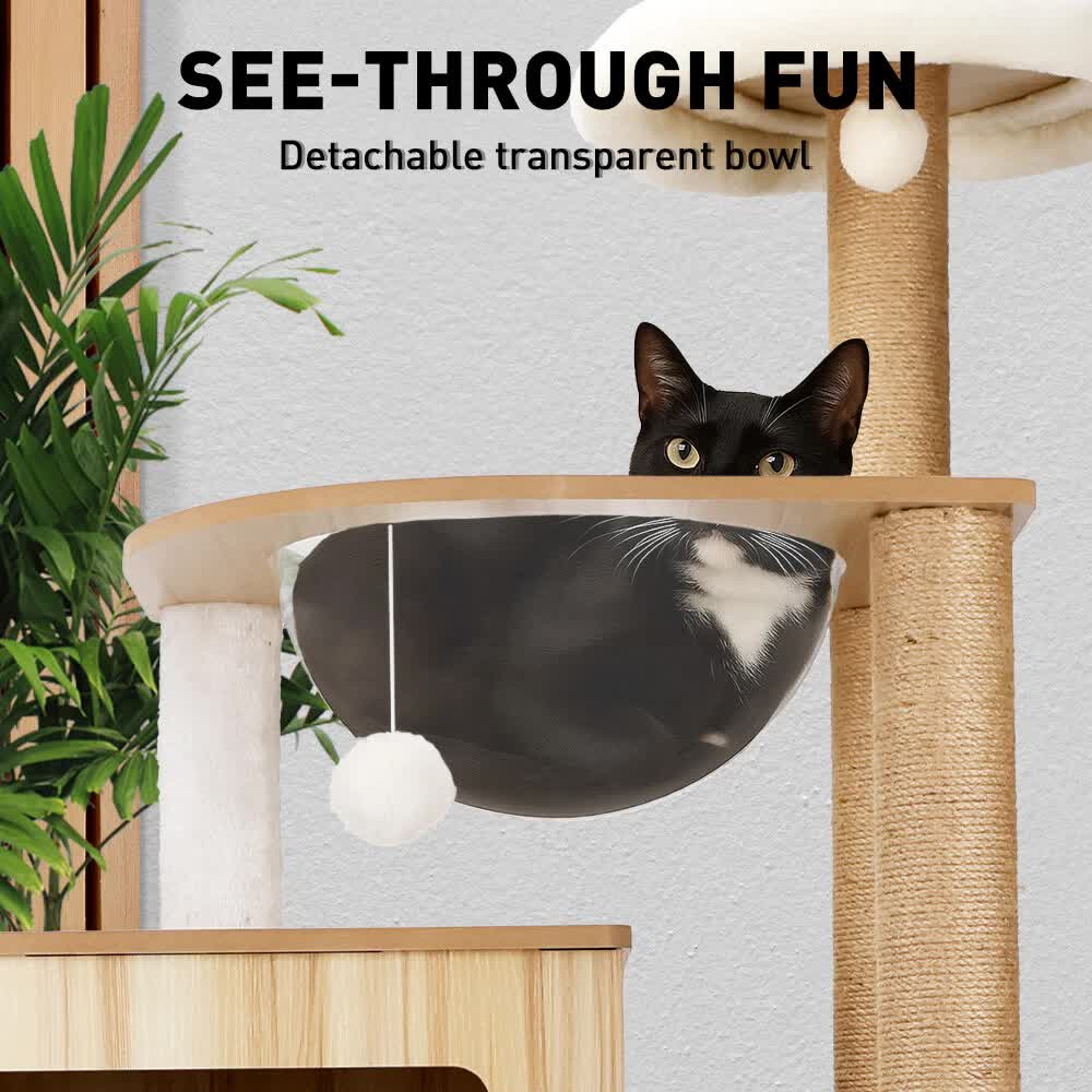 VaKa 1.42M Cat Tree Tower Scratching Post Scratcher Cats Condo House Bed Furniture