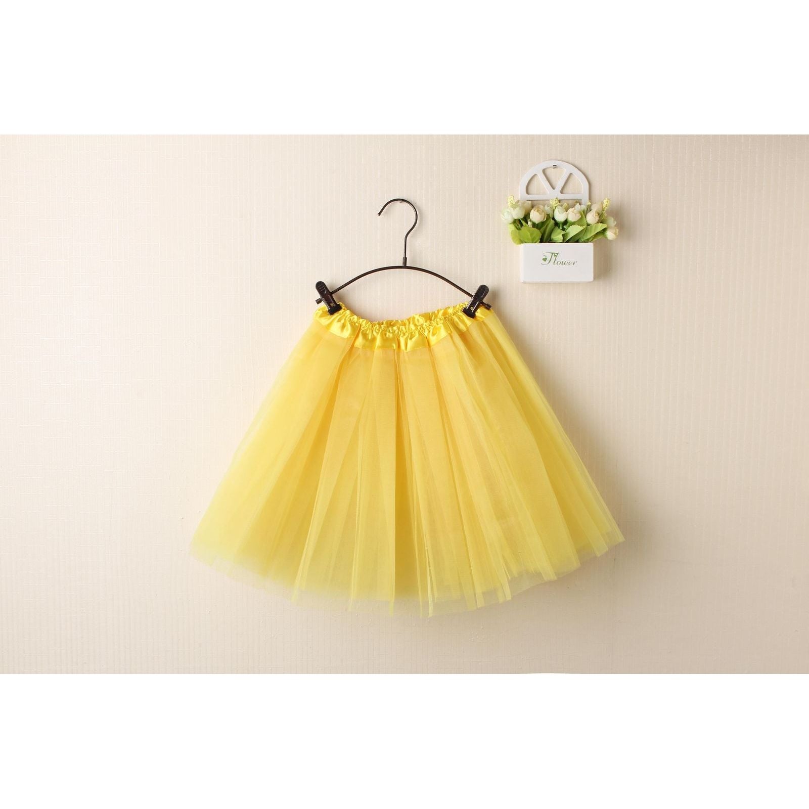 New Kids Tutu Skirt Baby Princess Dressup Party Girls Costume Ballet Dance Wear, Yellow, Kids