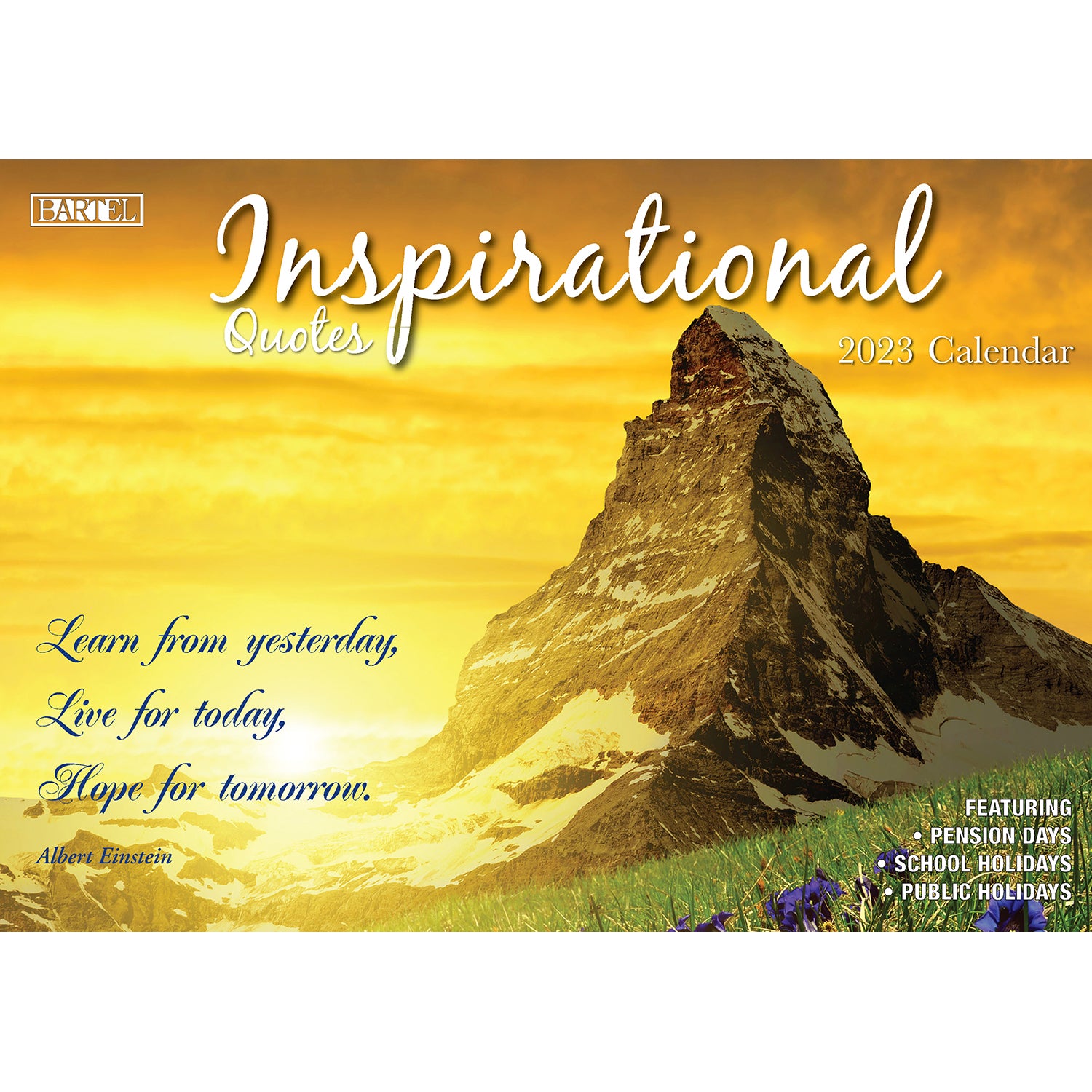 Inspirational – 2023 Rectangle Wall Calendar 16 Months Planner New Year Gift