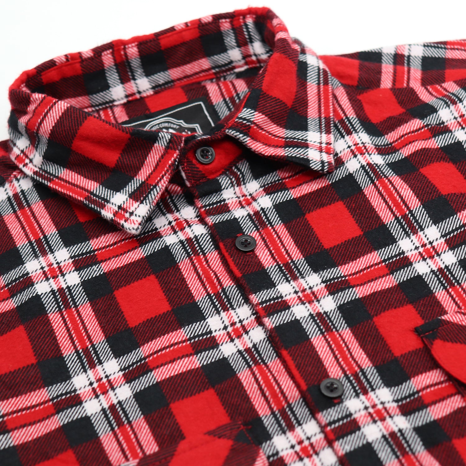 Men's 100% Cotton Flannelette Shirt Long Sleeve Plaid Check Flannel w Pockets, Crimson Knight Plaid, 2XL
