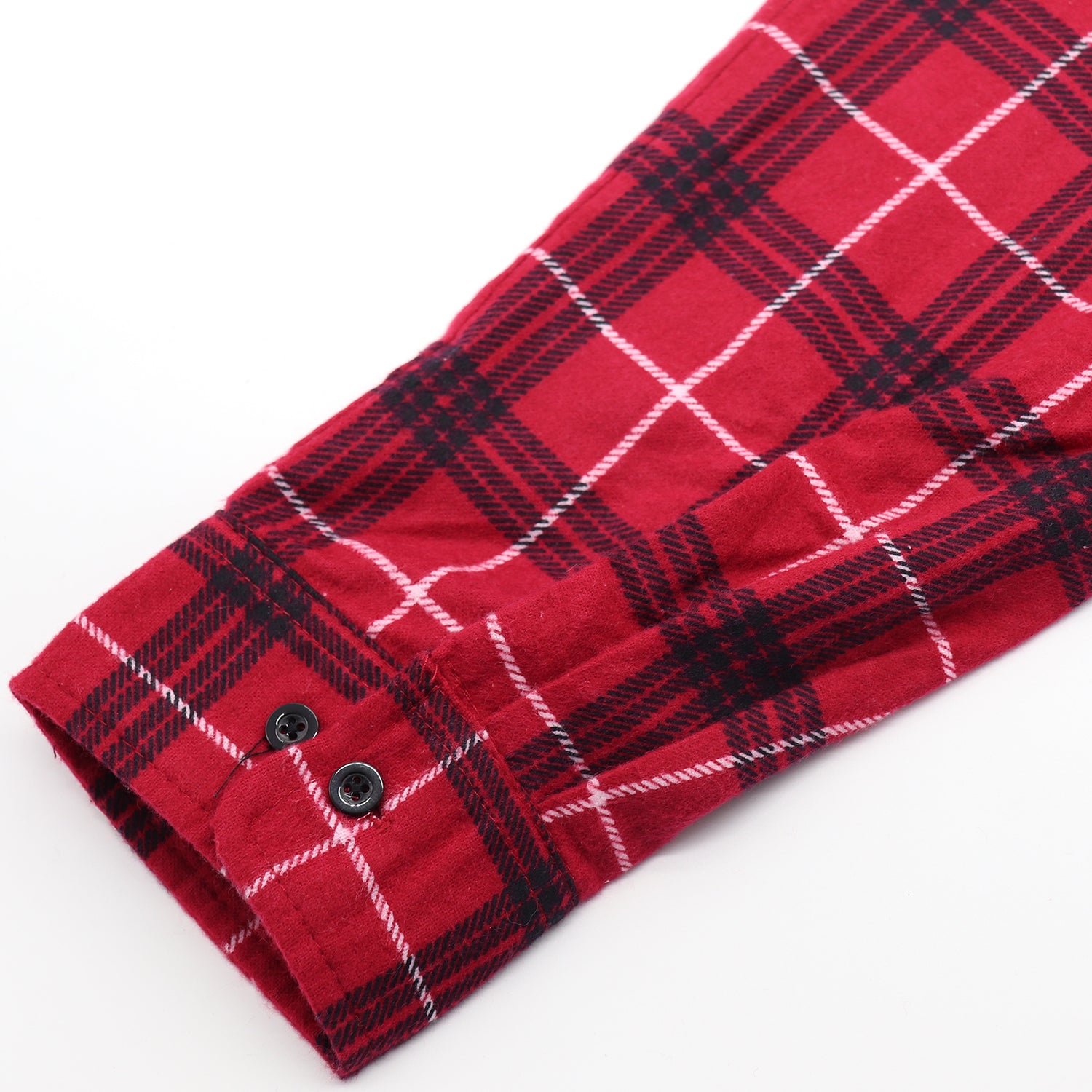 Men's 100% Cotton Flannelette Shirt Long Sleeve Plaid Check Flannel w Pockets, Scarlet Ember Plaid, 3XL