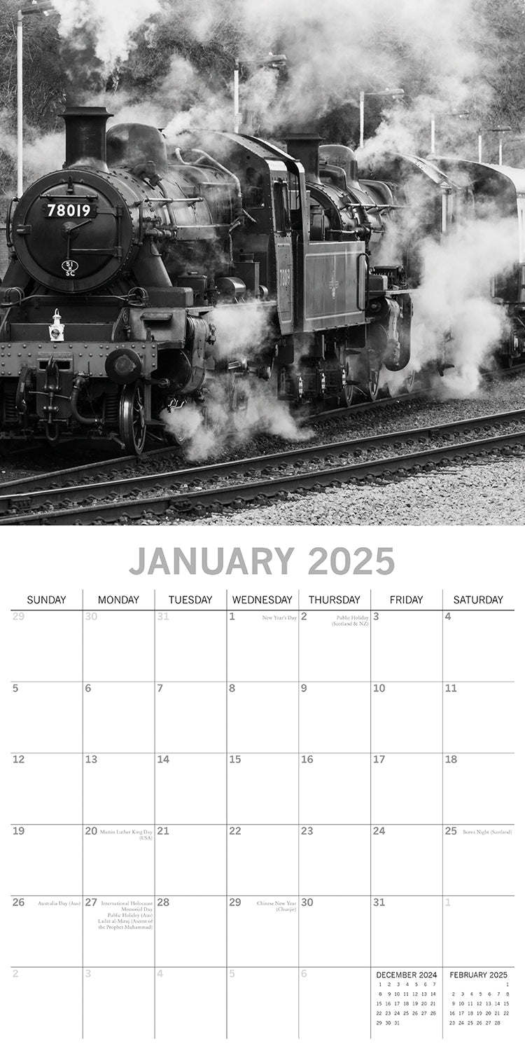 Seascapes - 2025 Square Wall Calendar 16 Months Premium Planner Christmas Gift