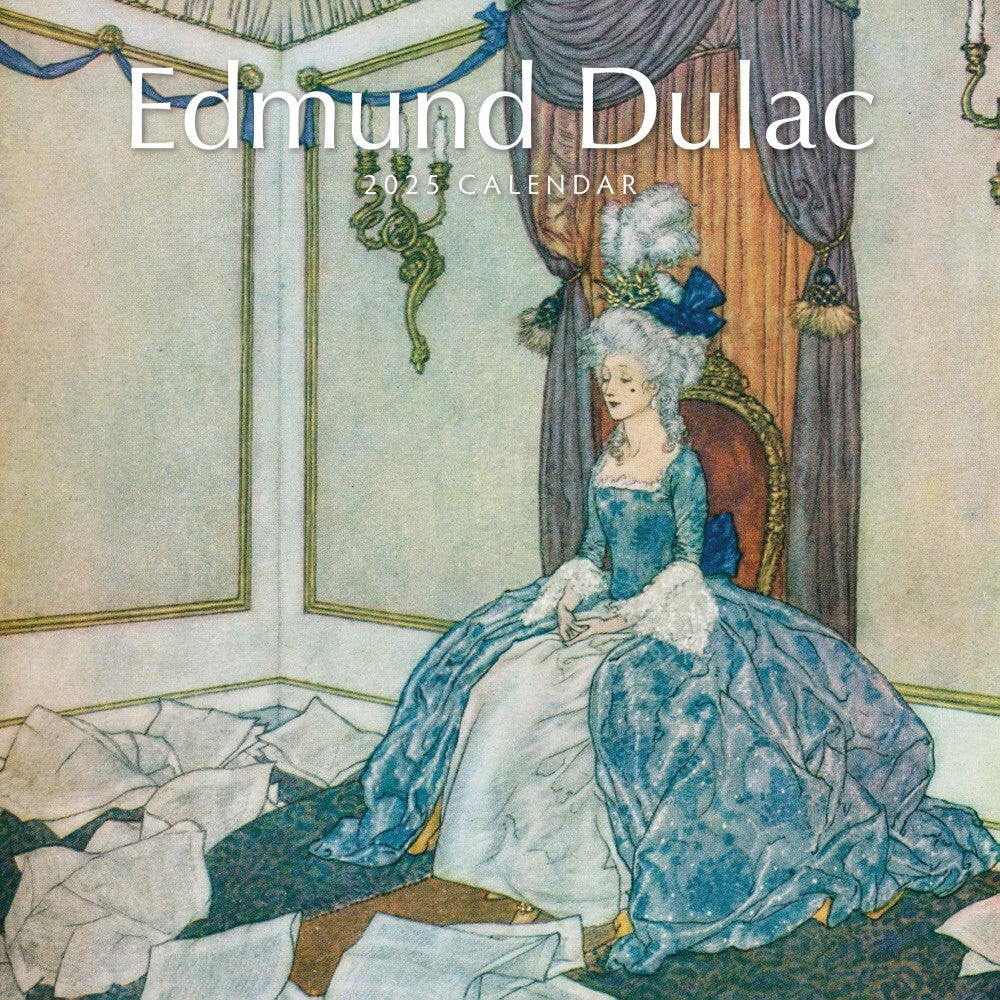 Edmund Dulac - 2025 Square Wall Calendar Fine Art 16 Months Premium Planner Gift