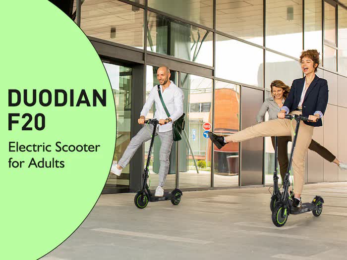 BUNA Classic Electric Scooter for Adults, 350W Motor, 25KM/H, 25 KM Range, 8.5" Pneumatic Tires