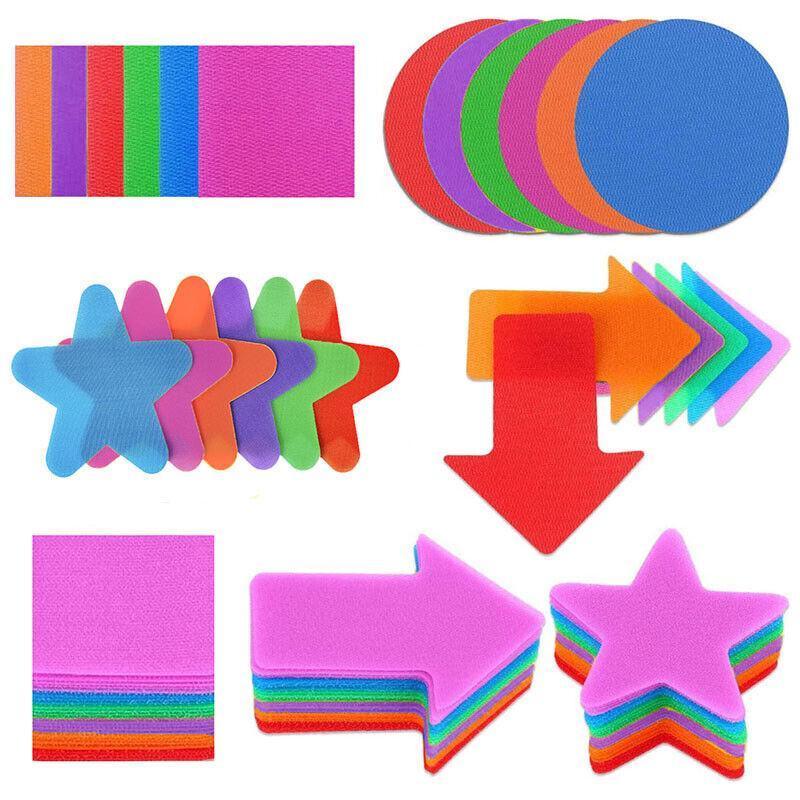 Classroom Sit Dots Carpet Spot Markers 30pcs Circles Stars Arrows Teaching Tool - Arrow