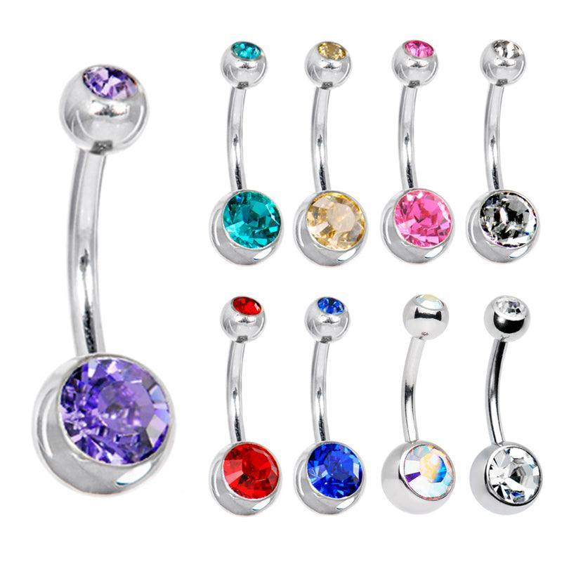 10X Bulk Set Titanium Belly Bars 316L Surgical Steel Navel Piercings