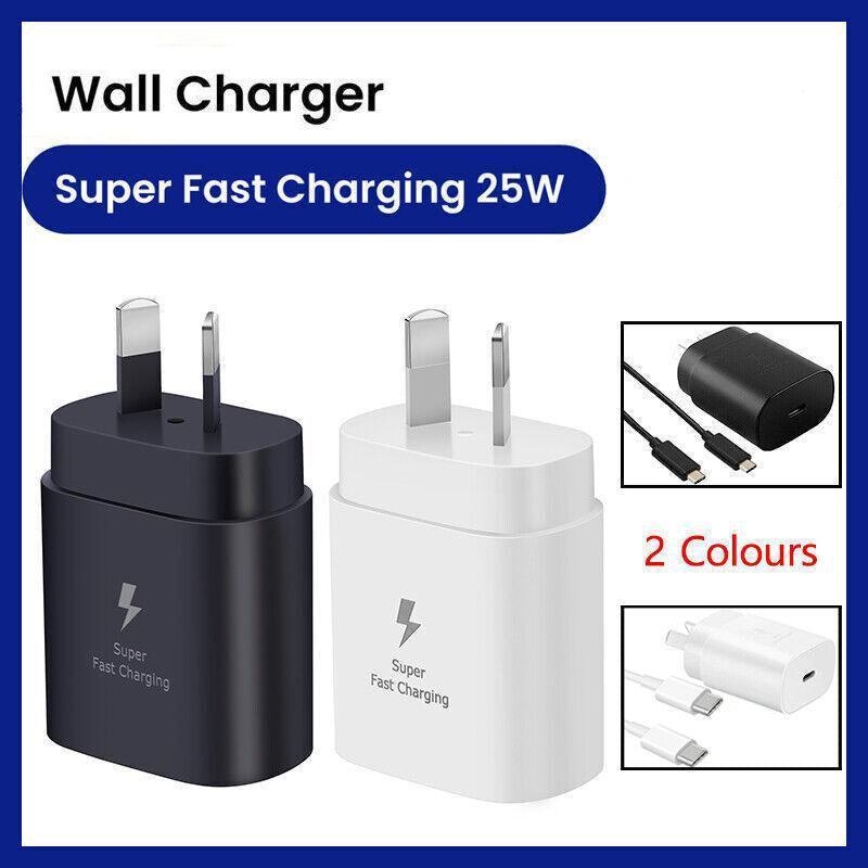 Super Fast Wall Charger For Samsung Galaxy S22 S23 Note 20 Ultra - Charger Only(Black)