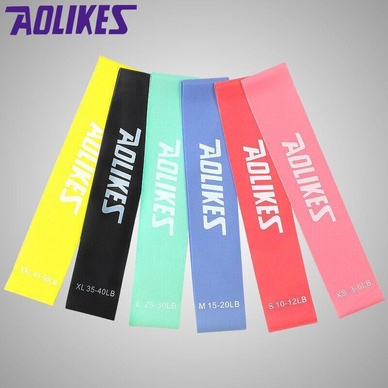 Aolikes Resistance Bands Power Heavy Strength Exercise Fitness Gym Yoga - Red 500*50*0.5 (10-12 lbs)