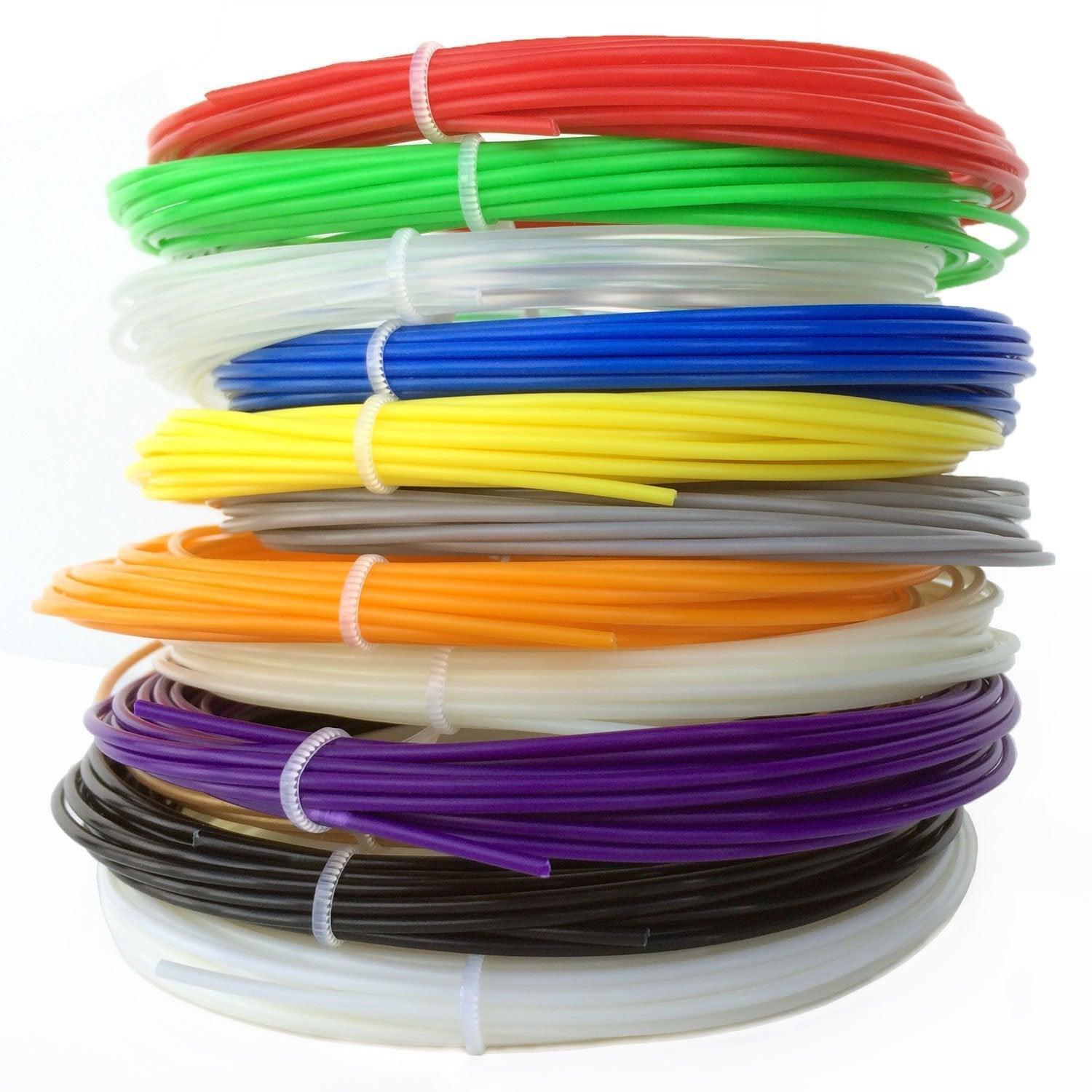 10/20 Colours 5m 1.75mm PLA Refill Filament Consumable for 3D Printer Drawing Pen - Consumables (10M*10Colours)