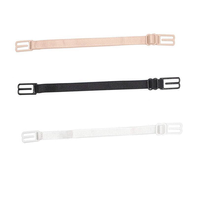 3Pcs Lady Nonslip Elastic Adjustable Band Bra Strap Holder Strap Racer Back Clip - Beige