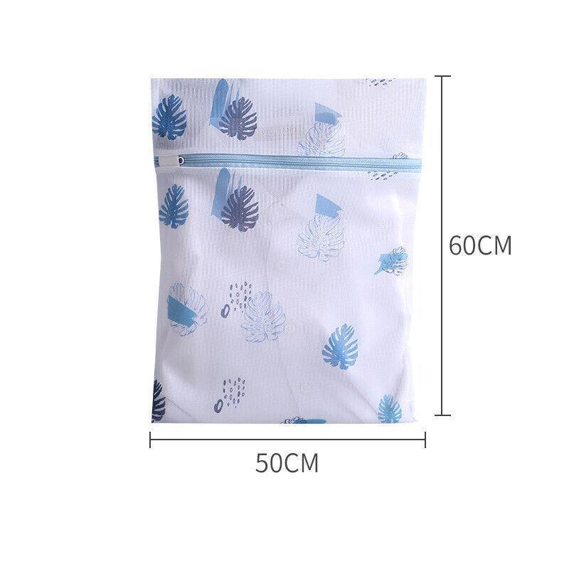 4Pcs Cute Delicates Wash Bag Laundry Lingerie Bra Washing Pack Set Clothes Case - Blue