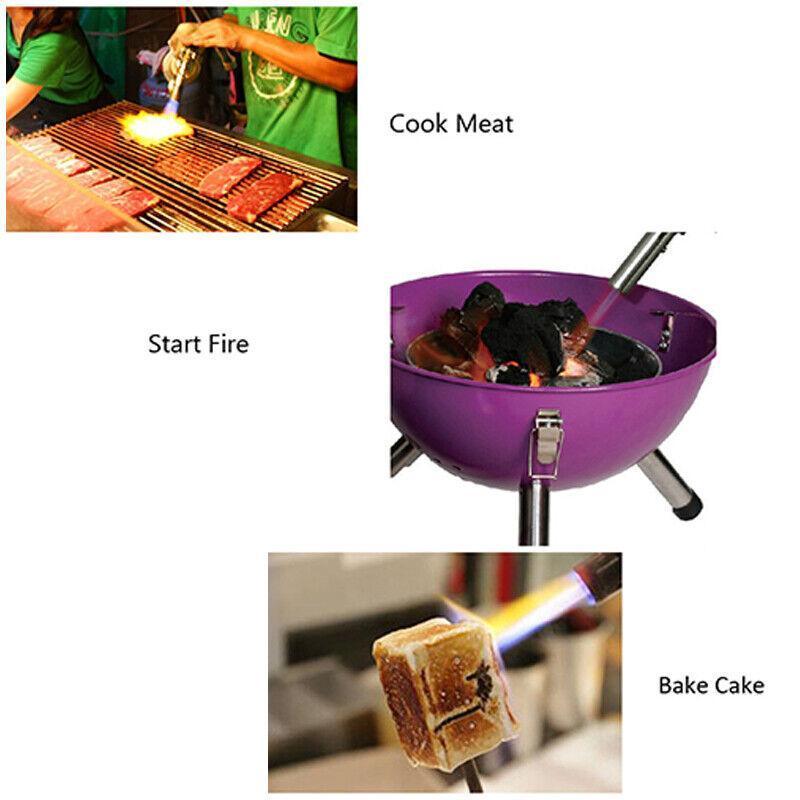 Butane Gas Torch Blow Lighter Flame Burner for Welding BBQ Kitchen Baking
