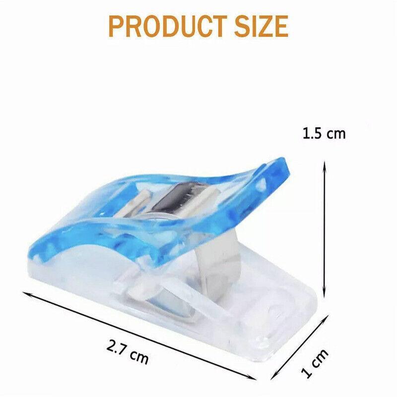 50Pcs Wonder Clips Craft Sewing Quilting Crochet Plastic Colourful Tool Diy Au - Colourful (50PCS)