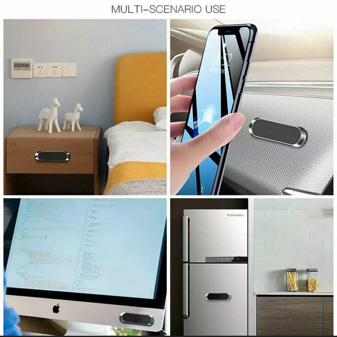 Phone Holder Mount Dashboard Stand for Car Mobile Smartphone Mini Size Grip Pad - Silver -1 Unit