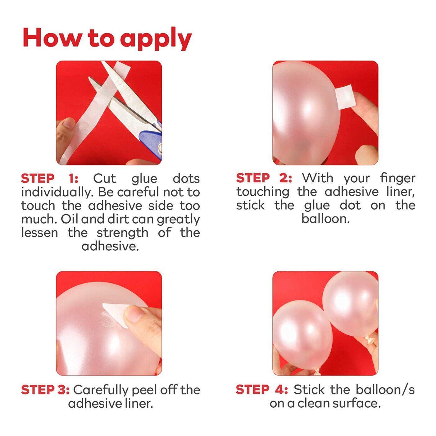 Balloon Glue Dots Photo Adhesive Bostik Party Doubletape Scrapbooking - 5M Double Hole Arch Strip