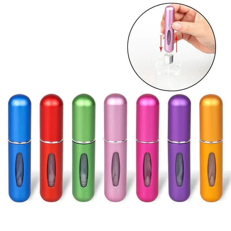 Travel Portable Mini Reusable Perfume Atomizer Bottle Scent Pump Spray 5Ml Au