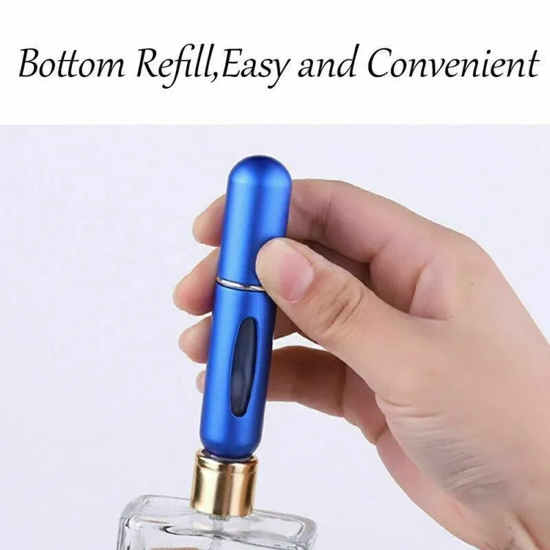 Travel Portable Mini Reusable Perfume Atomizer Bottle Scent Pump Spray 5Ml Au