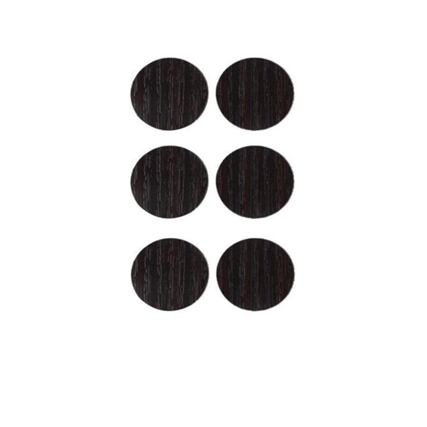 54 X Self Adhesive Decorative Screw Cover Caps Holes Cams Furniture Kitchen 20mm - PC 191