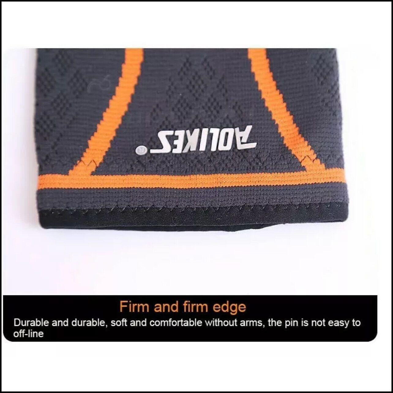 L Size AOLIKES Elbow Brace Support Compression Arm Sleeve Sport Gym Joint Pain Relief - Green *1 Unit