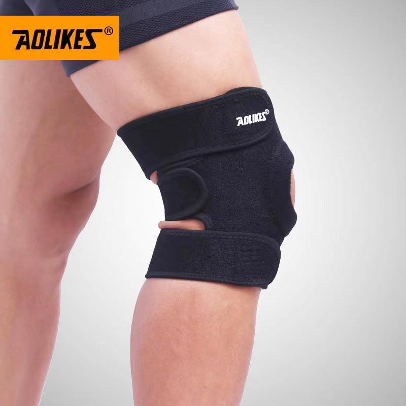 Aolikes Elastic Adjustable Knee Brace Fastener Patella Support Gym Relief Strap - 1 Unit