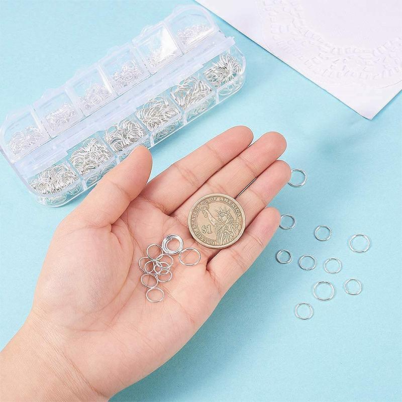 800x Jump Rings Split Lobster Clasps Hooks For DIY Jewelry Making Necklace