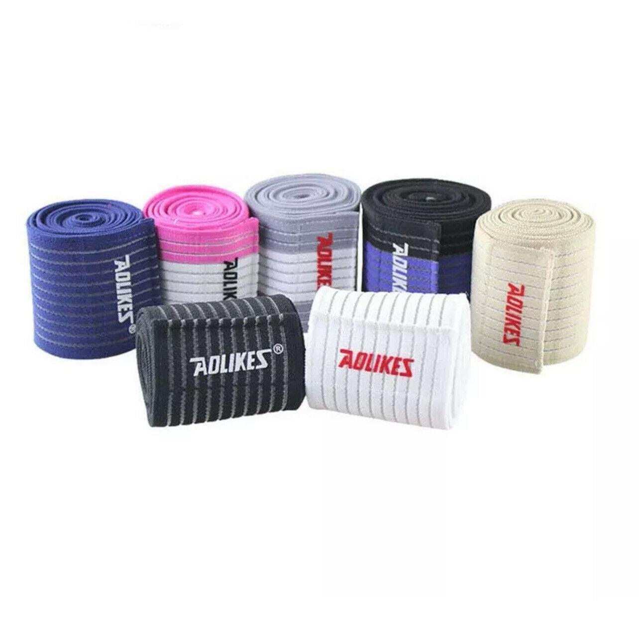 Aolikes Wrist Brace Elastic Bandage Support Sport Gym Wrap Fitness Wristband - Black