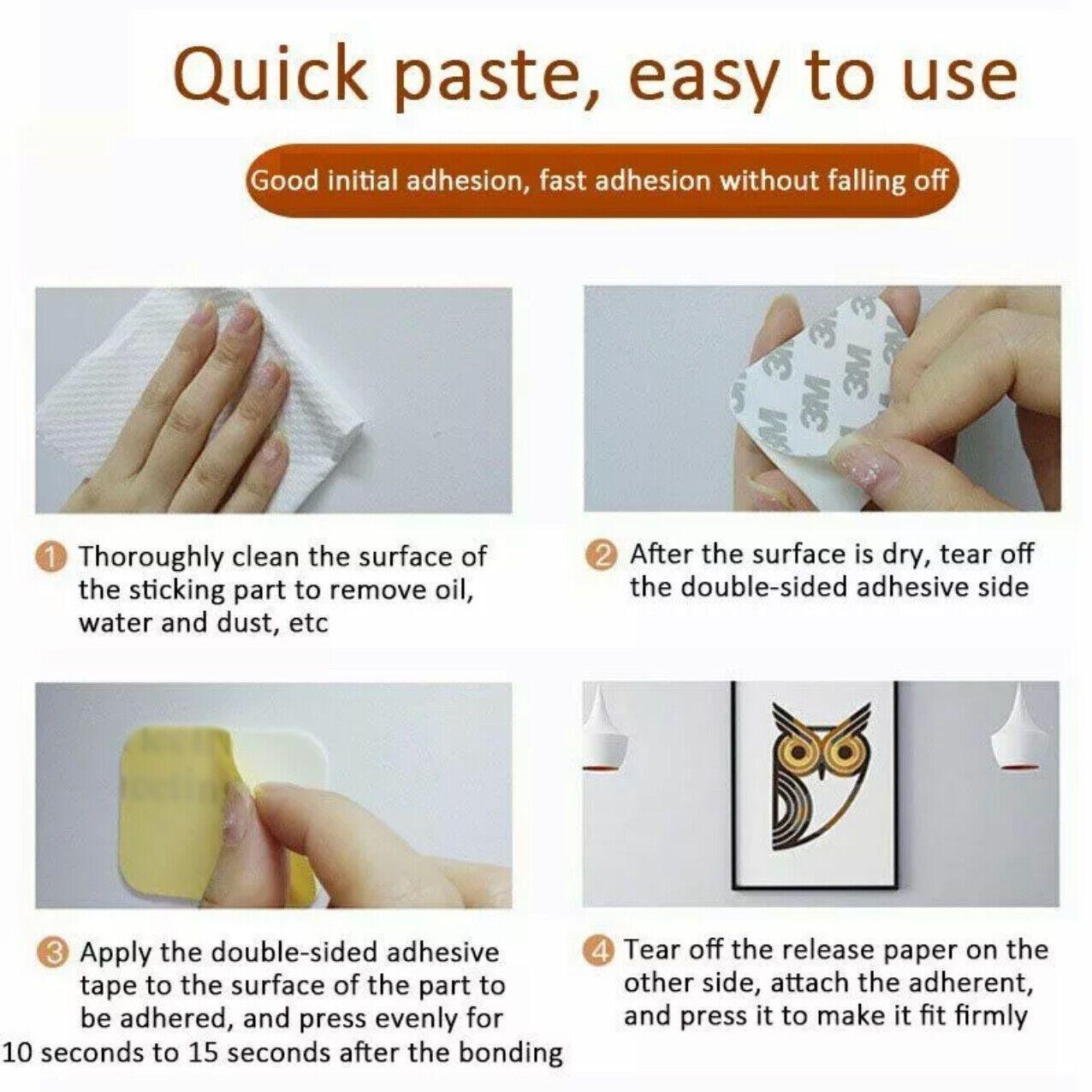 Square 25 x 20 x 3mm 3M Double Sided Foam Sticker Tape Self Adhesive Pads - 6pcs