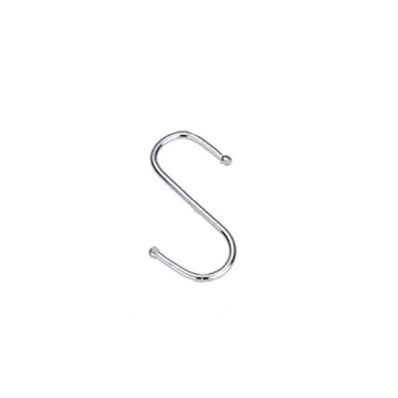8cm Stainless Steel S Shape Hooks Kitchen Hanger Rack Clothes Hanging Plant Holders - 5PCS