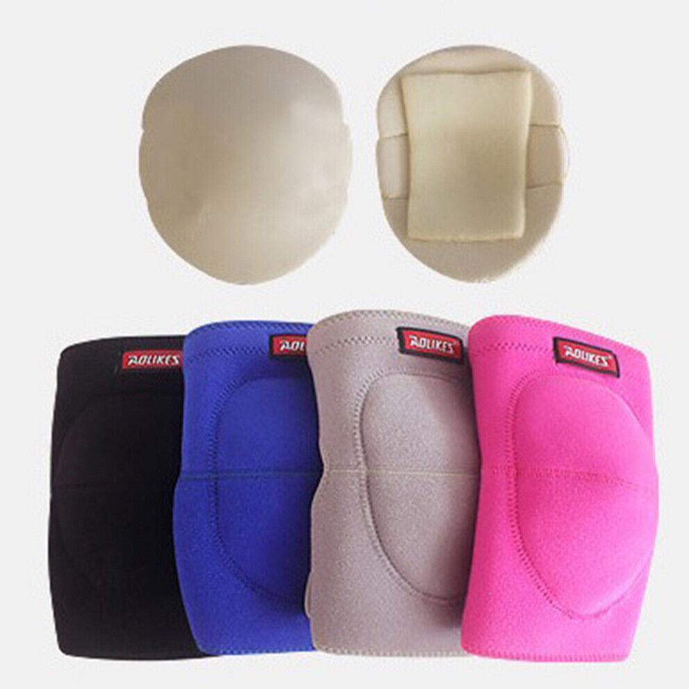 AOLIKES? Knee Pad Crashproof Antislip Brace Leg Sleeve Protector Guard Support M - Black M *1 Pair