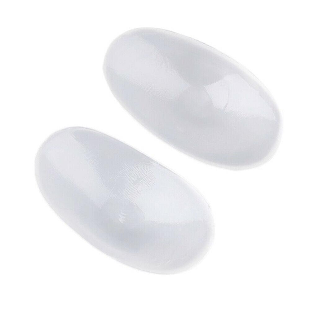 2Pcs Soft Anti-Slip Invisible Shoulder Pads Naturally Increased Silicone /Sponge - Beige (Silicone)