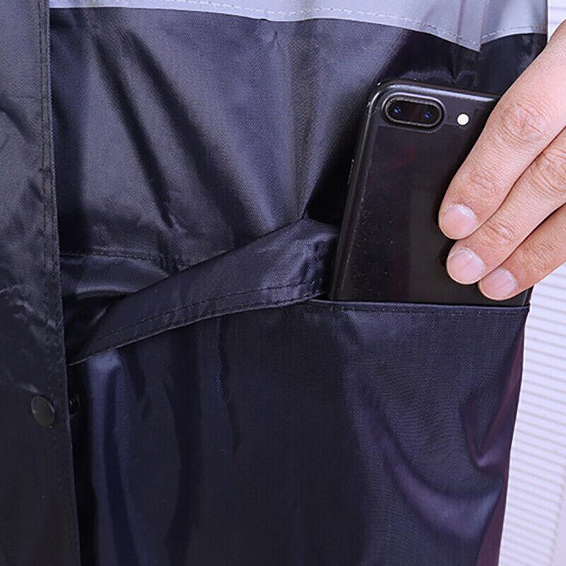 Men's Overalls Waterproof Raincoat Lightweight Work Hooded Long Coats RAIN COAT 2XL Size - Yellow